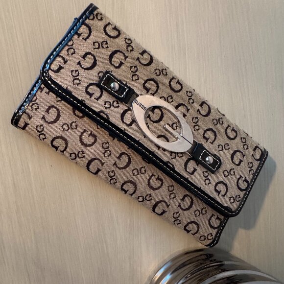 💼 Vintage Guess Monogram G Logo Wallet – Y2K Style 💼 - Picture 1 of 5